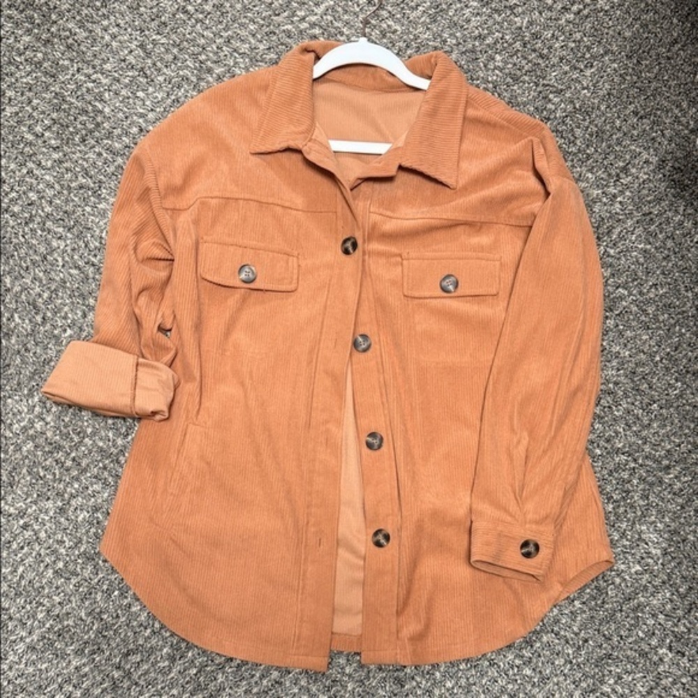 Women's Tan Corduroy Jacket/button up medium
